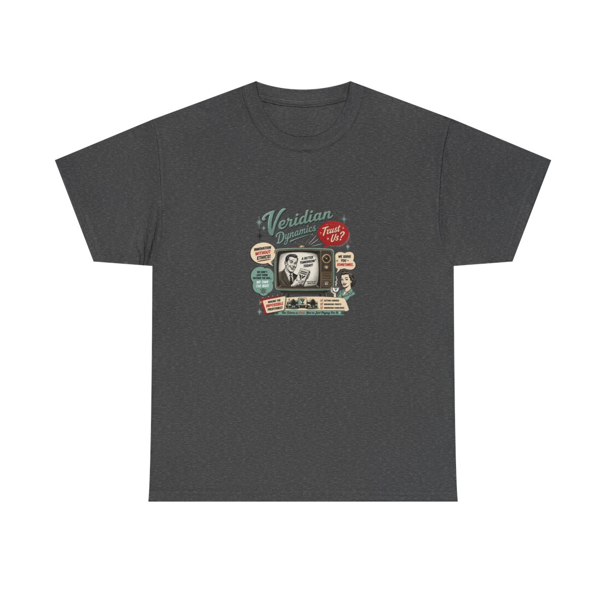 Better Off Ted "Innovation Without Ethics!" Unisex Tee - alternate angle 2, merchandise