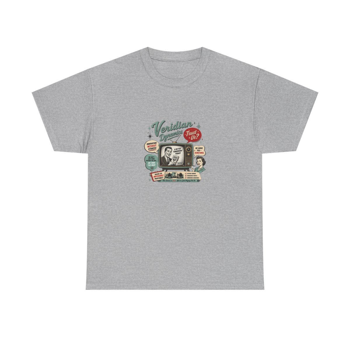 Better Off Ted "Innovation Without Ethics!" Unisex Tee - alternate angle 5, merchandise