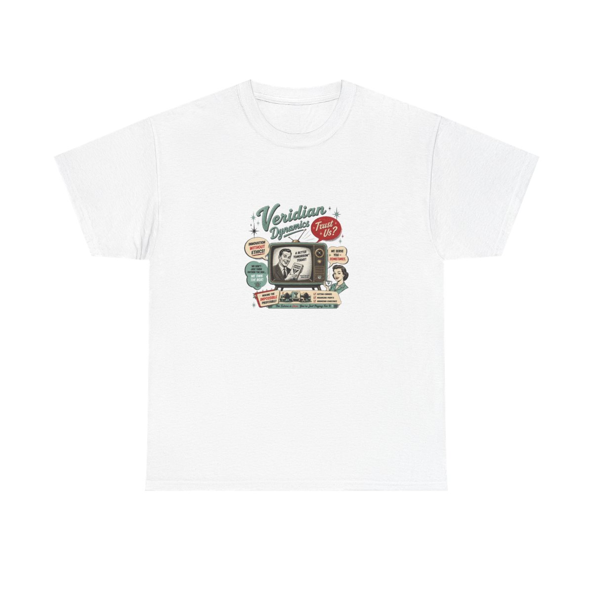 Better Off Ted "Innovation Without Ethics!" Unisex Tee - alternate angle 3, merchandise
