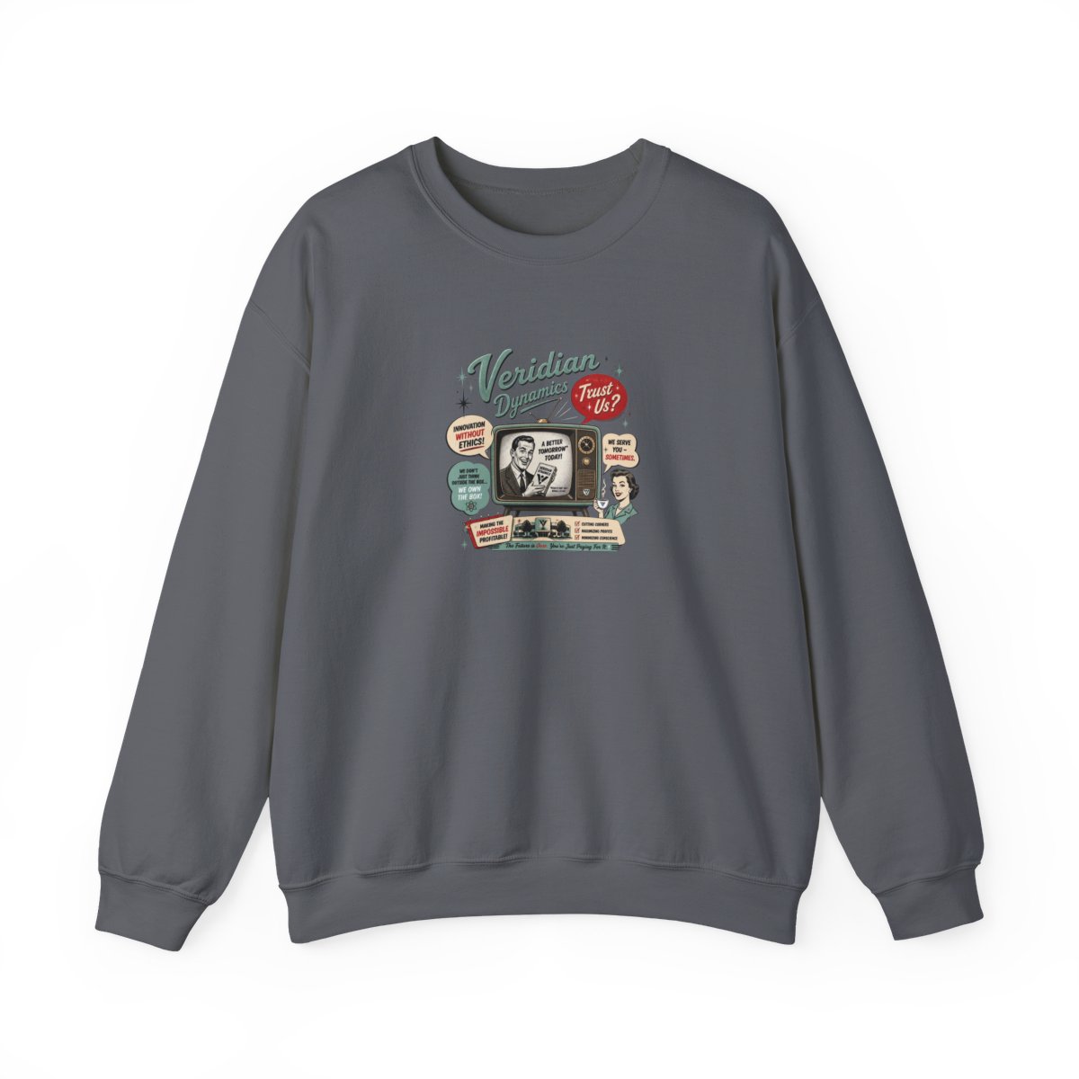 Better Off Ted "Innovation Without Ethics!" Crewneck - alternate angle 5, merchandise