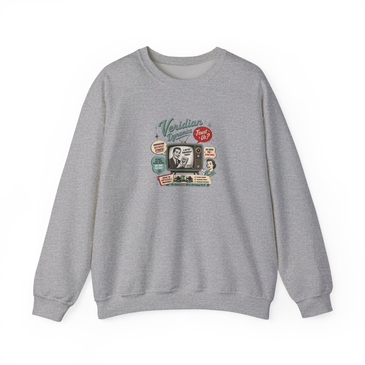 Better Off Ted "Innovation Without Ethics!" Crewneck - alternate angle 3, merchandise