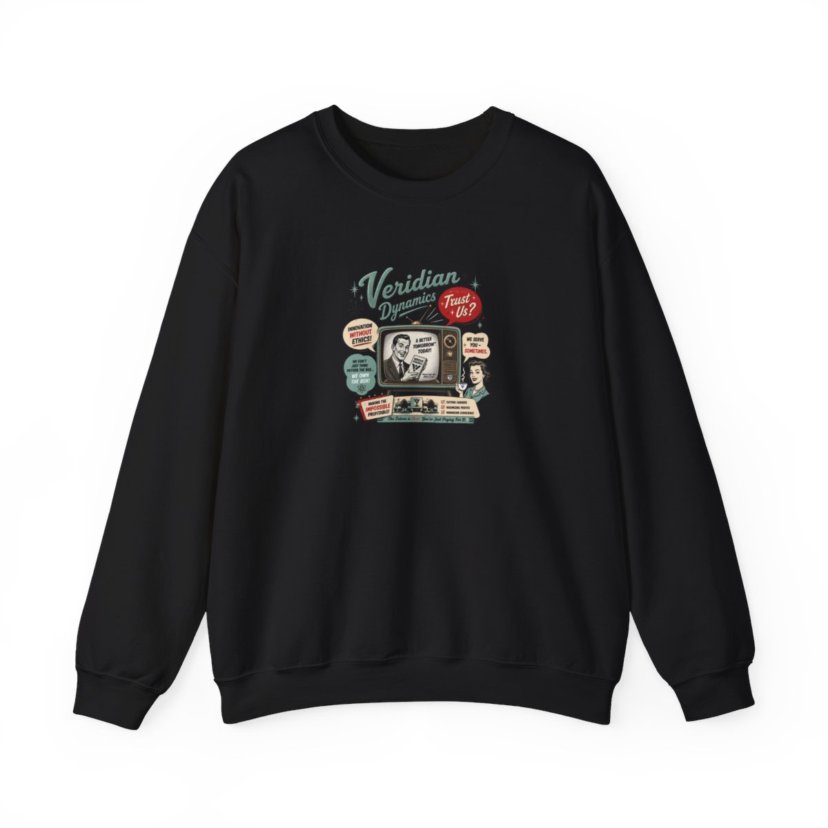 Better Off Ted "Innovation Without Ethics!" Crewneck
