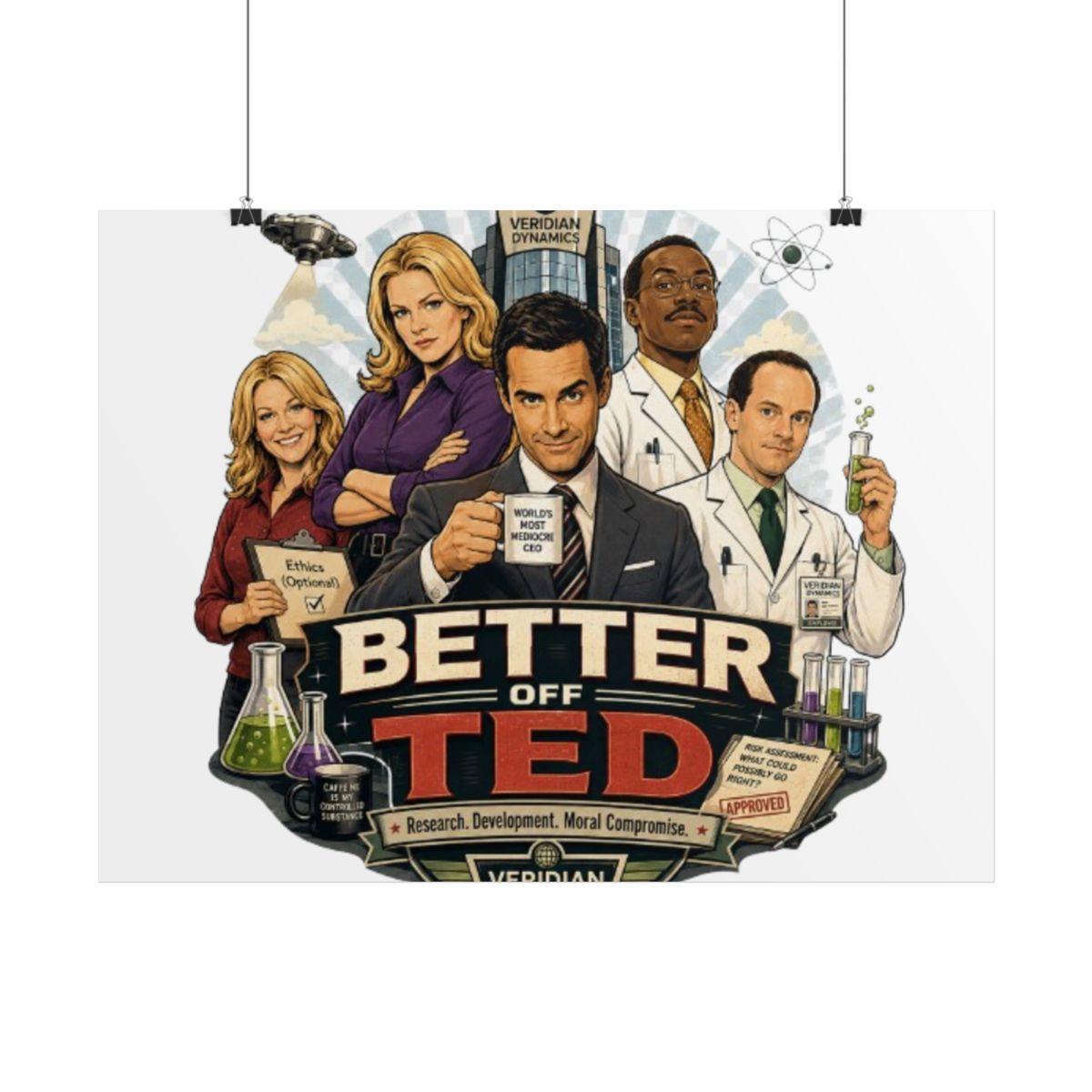Better Off Ted Rolled Poster - alternate angle 2, merchandise