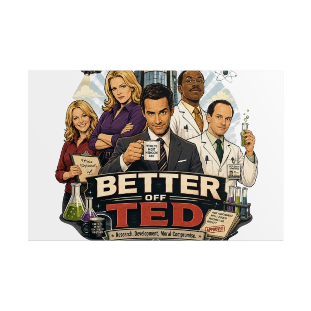 Better Off Ted Rolled Poster - alternate angle 3, merchandise